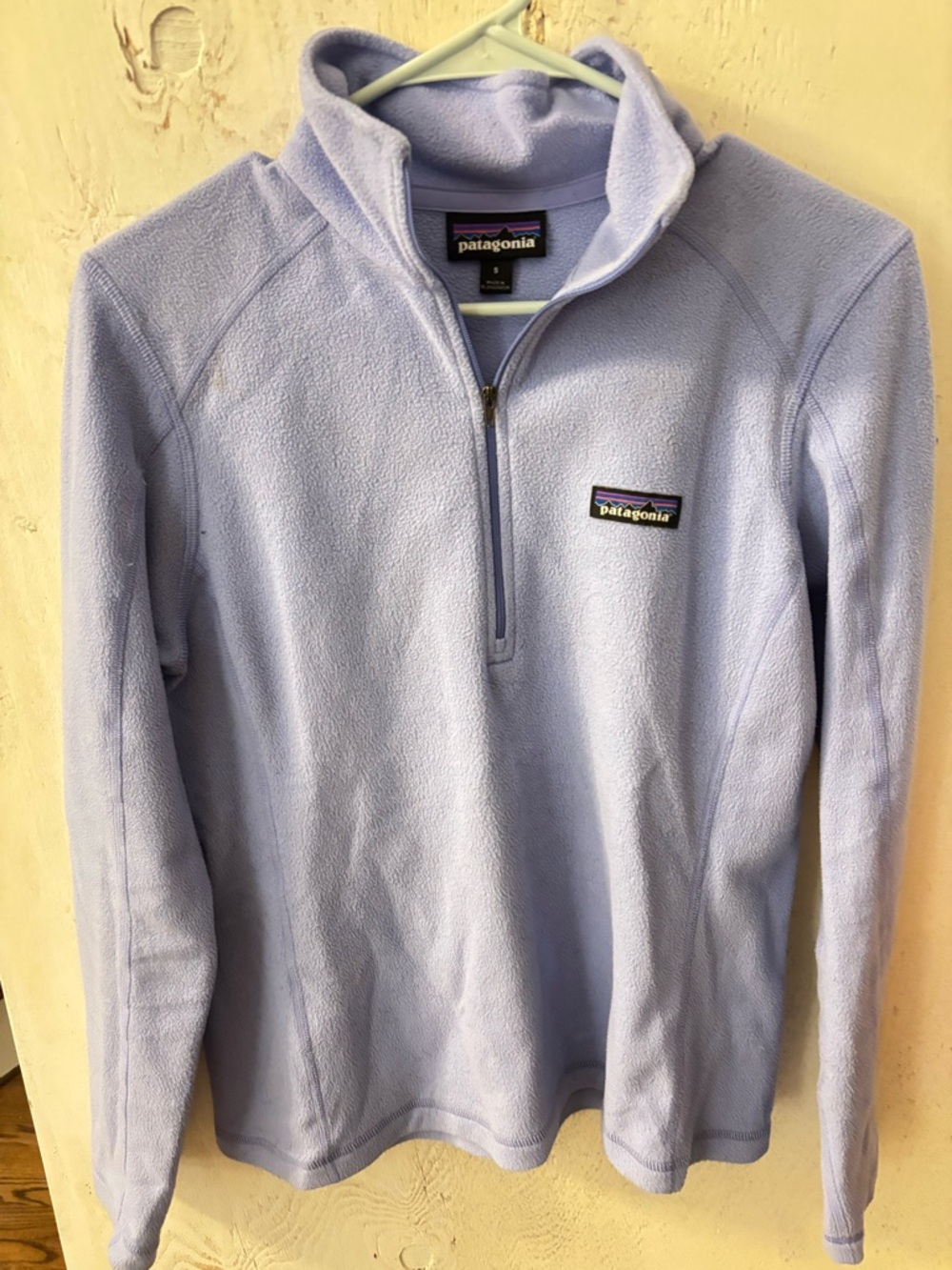 Patagonia Lavender Half-Zip Fleece Pullover